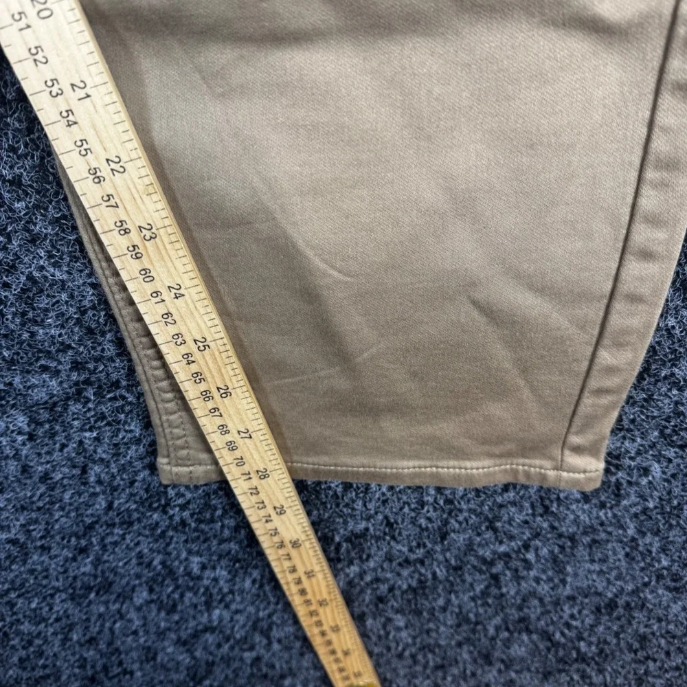 Banana Republic Mens 40x30 Khaki Chino Pants Straight Leg Tan Stretch Cotton